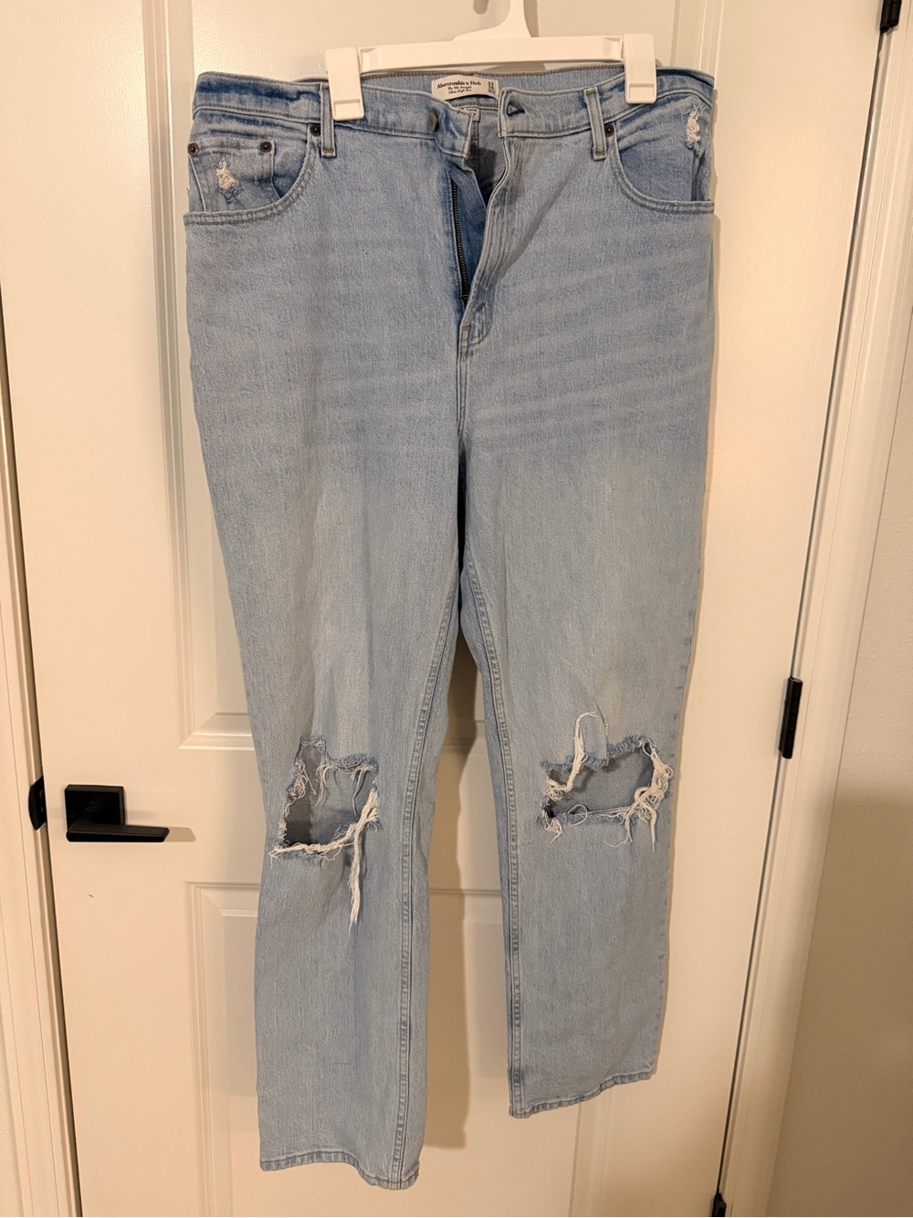 Abercrombie & Fitch Light Blue Straight Leg Jeans